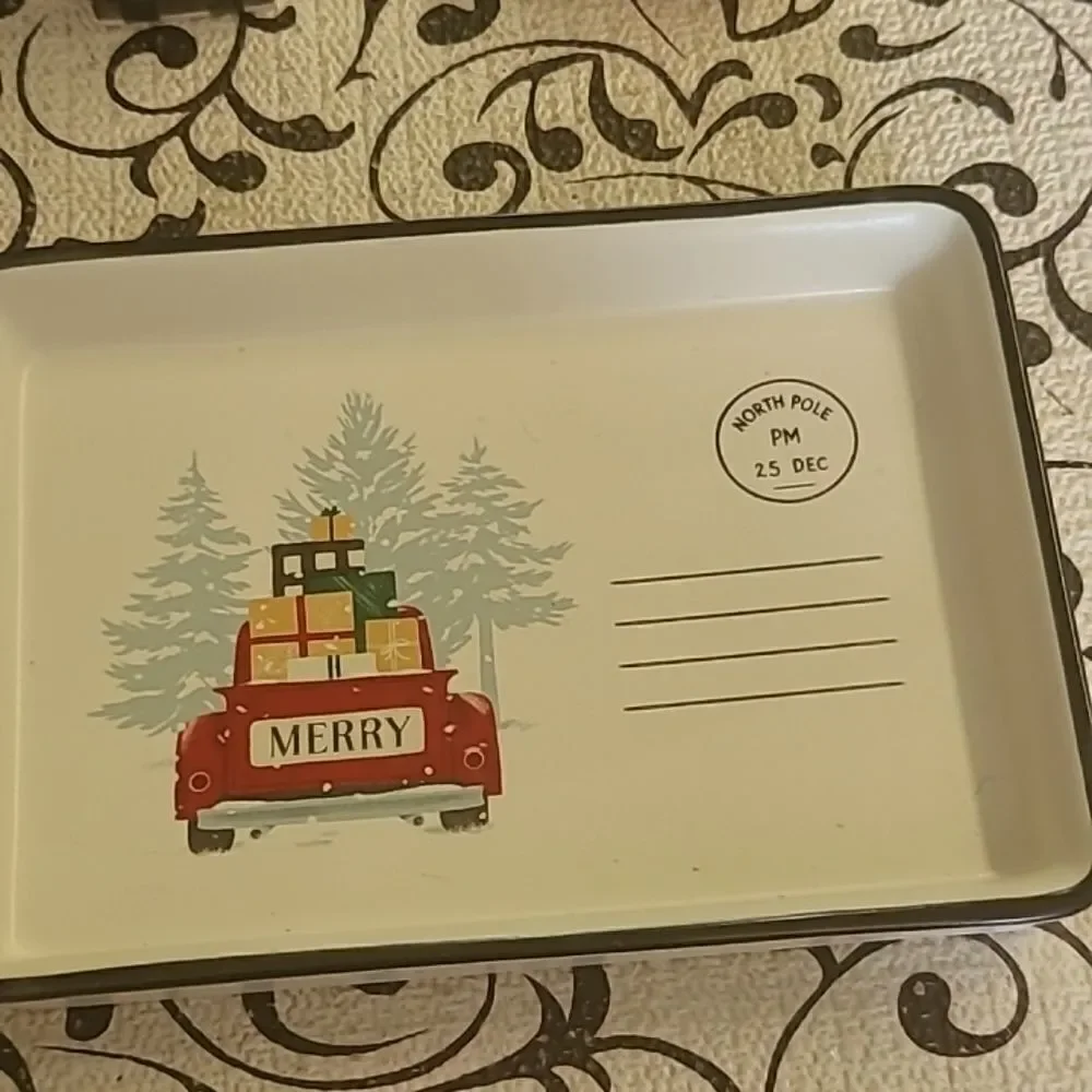 Hallmark Salt and Pepper Shakers and Tray